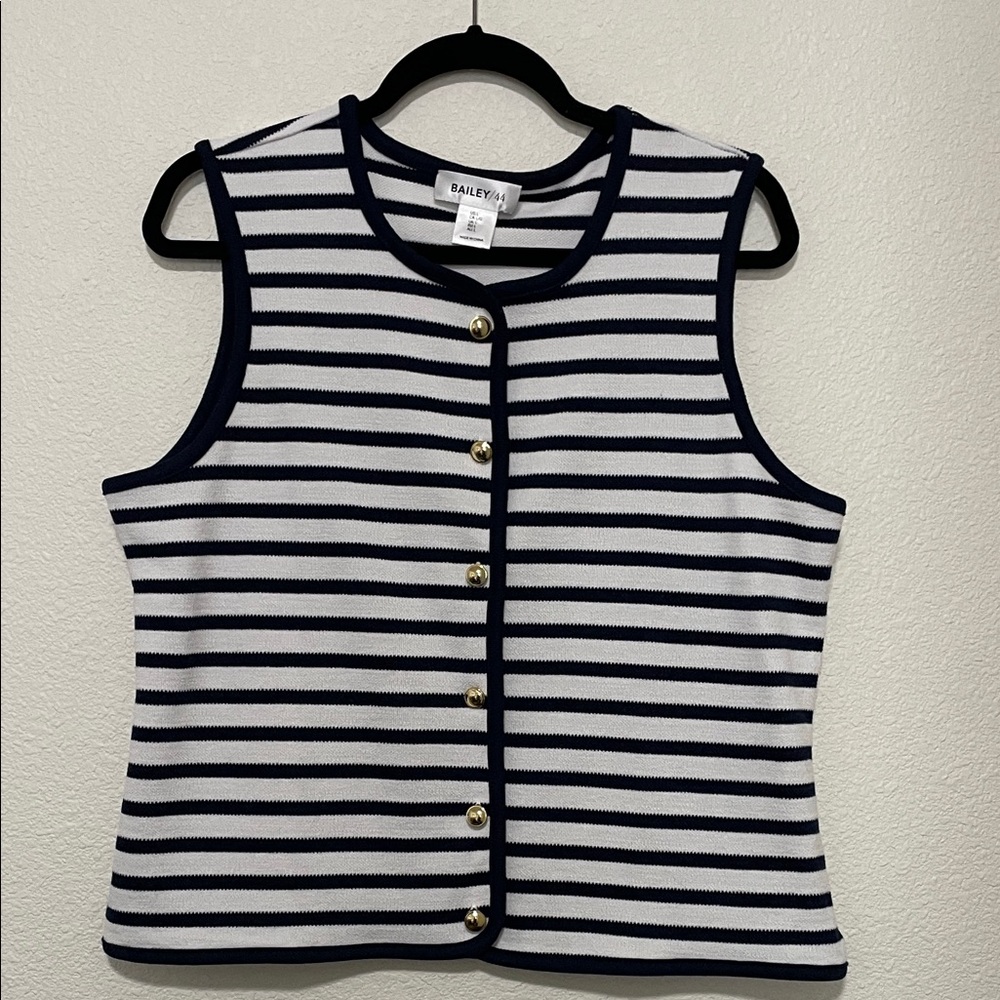 ‼️MOVING SALE‼️ Bailey 44 Blue and White Striped Sweater Vest